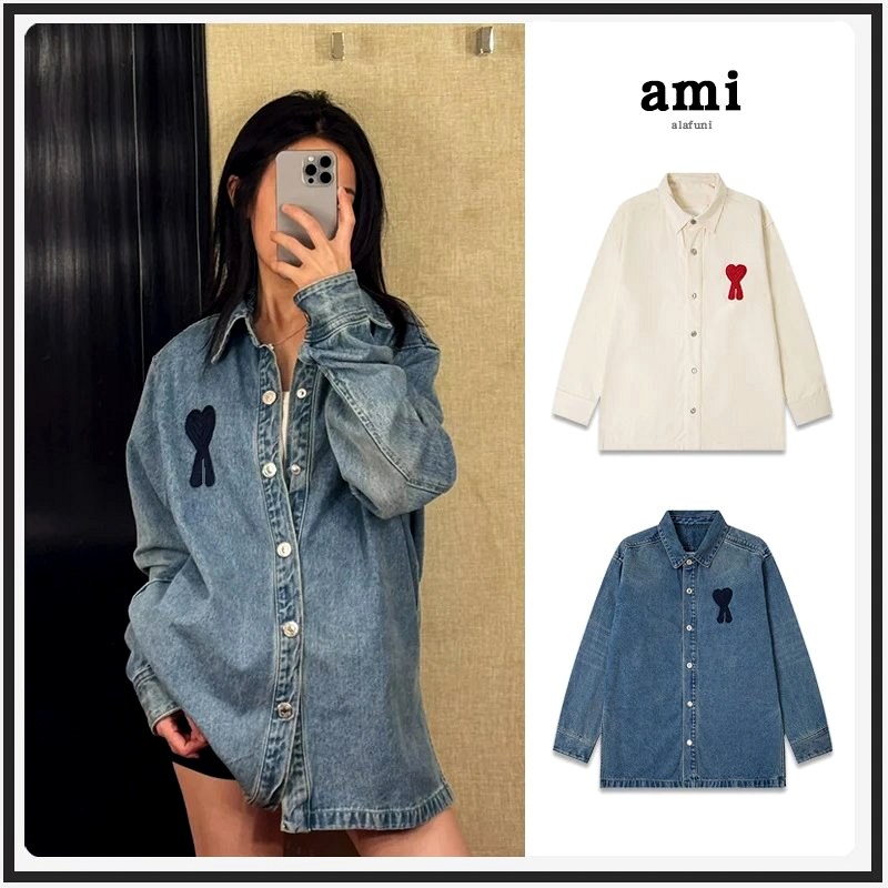Ami Paris Heart-Embroidered Denim Jacket Review: Button-Front Trucker vs. Zip-Up Original