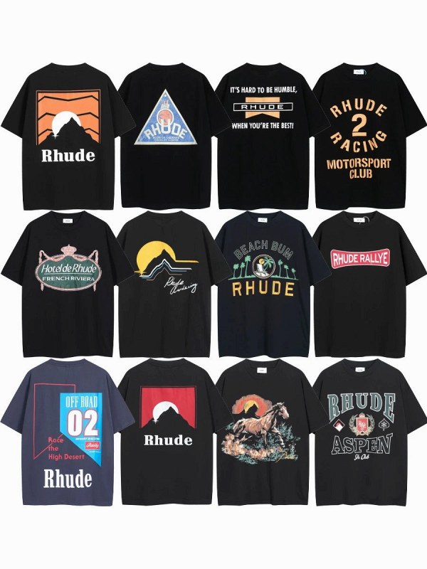 Rhude "Dark" Series T-Shirt Collection Review: Boxy Cotton Prints, Measured