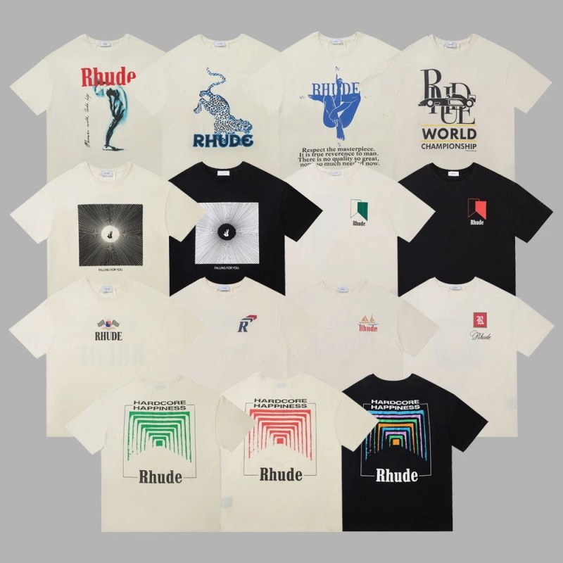 Rhude Multicolor T-Shirt Collection Review: We Read All 45 Color Codes Before Choosing One