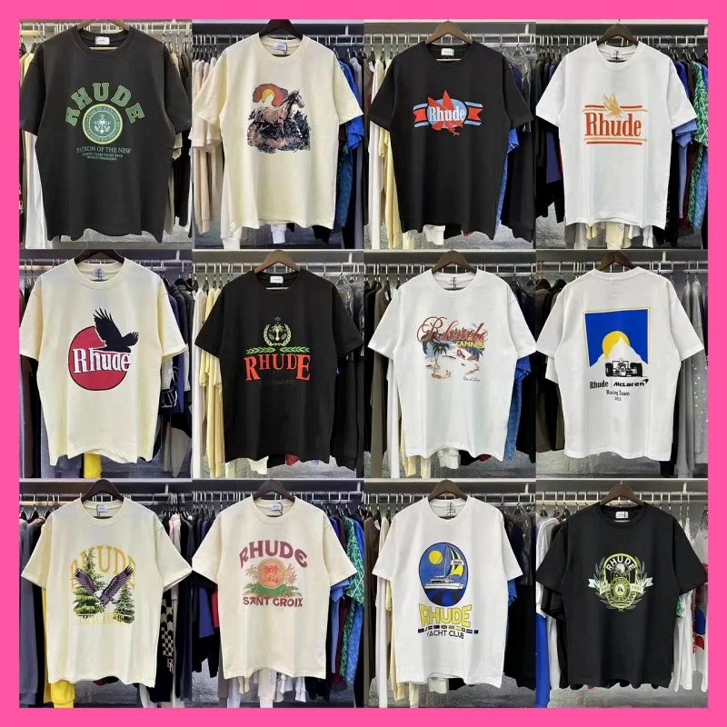 Rhude Streetwear T-Shirt Collection Review: 220g Long-Staple Cotton, Oversized Fit, $8.51
